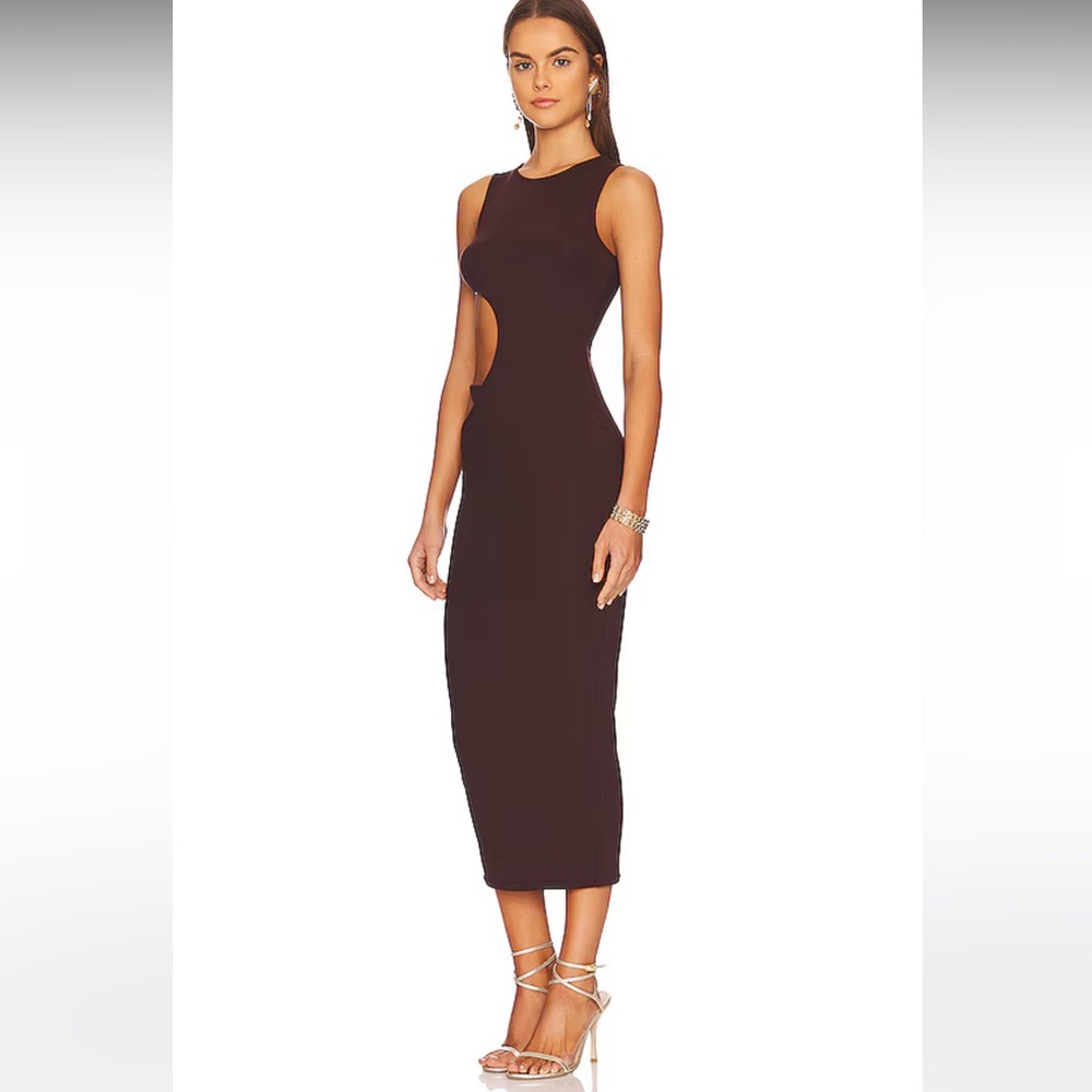 Superdown Louella Cut Out Dress in Brown NWT - xxs